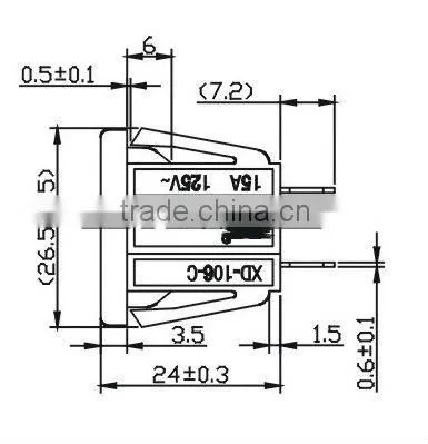 American 15A 125V male and female industrial plug and socket