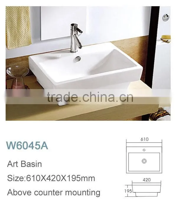 Alibaba hotel porcelain wash basin price