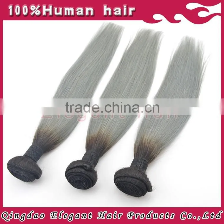 Alibaba China factory price indian virgin human ombre hair with top quality