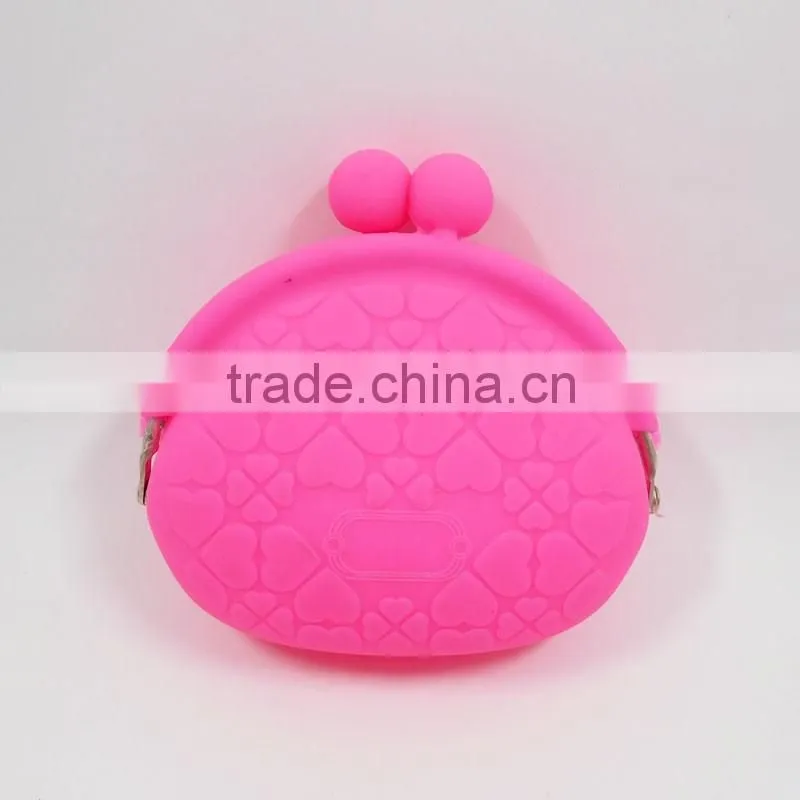 Best Quality Clip Purse Wallet Solid Color Silicone Coin Holder Mini Money Pocket Purse