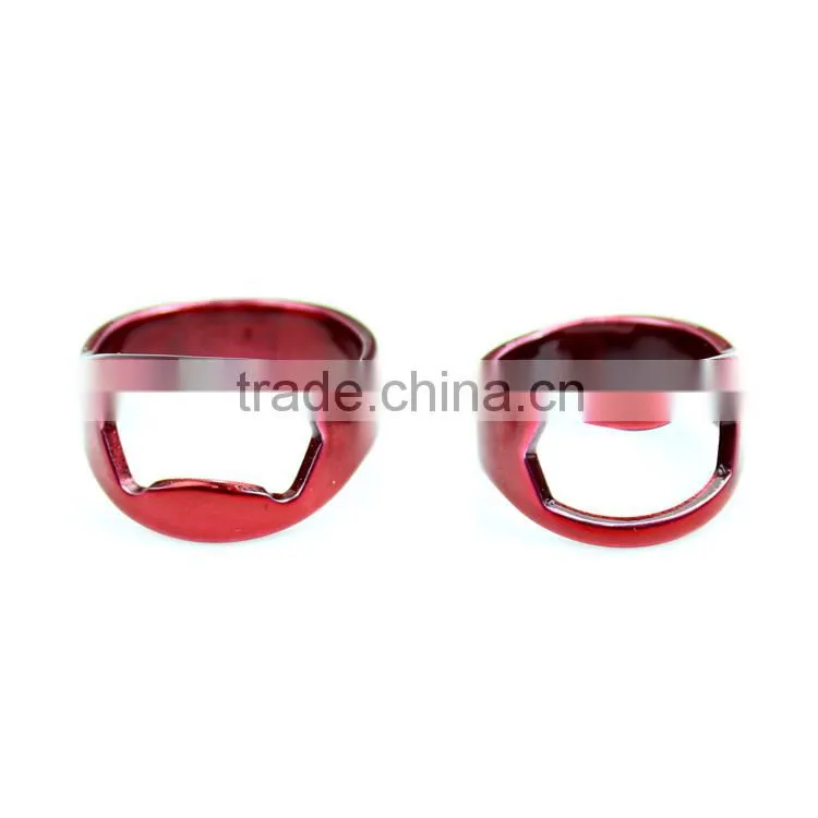 Fashion metal finger ring bottle opener