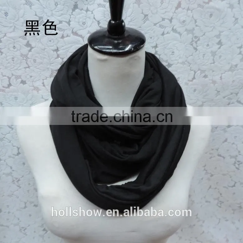 Wholesale Solid Color Lady Fashion Infinity Scarf