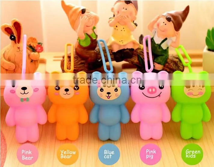 2015 animal-shaped car key silicone case, key finder