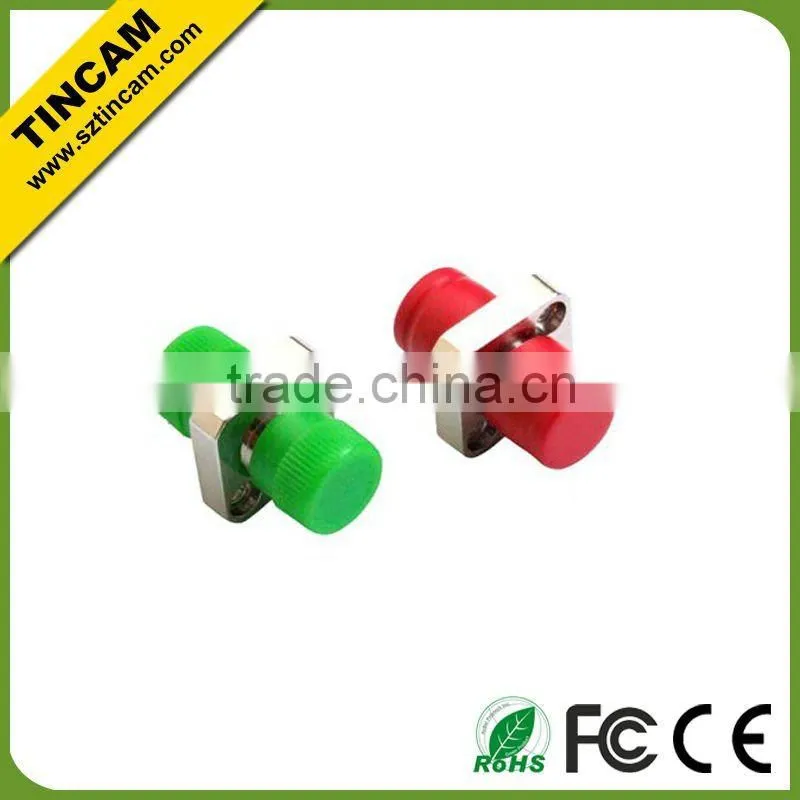 FC APC SM SX dual piece fiber optic adapter