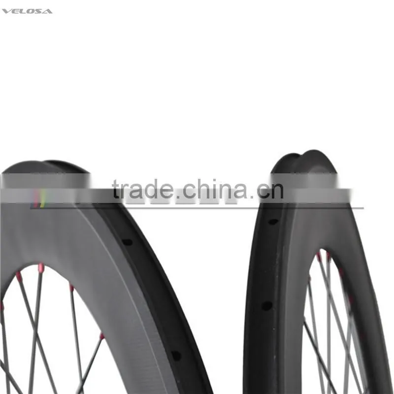 Velosa 700C 88mm Road Wheel Carbon Fiber Cycle Wheels for Road Bike Carbon Wheelset Hot Sale novatec 271