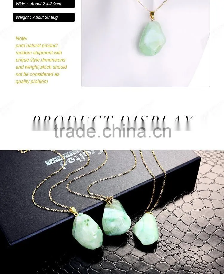 Elegant natural stone fashion necklace