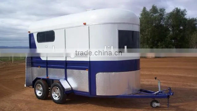 Use Hot sale horse float trailer deluxe model (2 horse trailer )