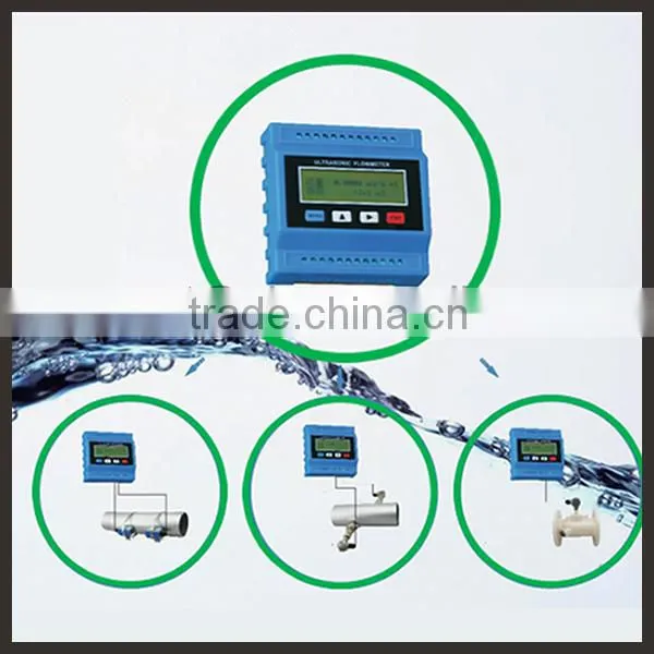 Low cost portable hydraulic and oil ultrasonic flow meter