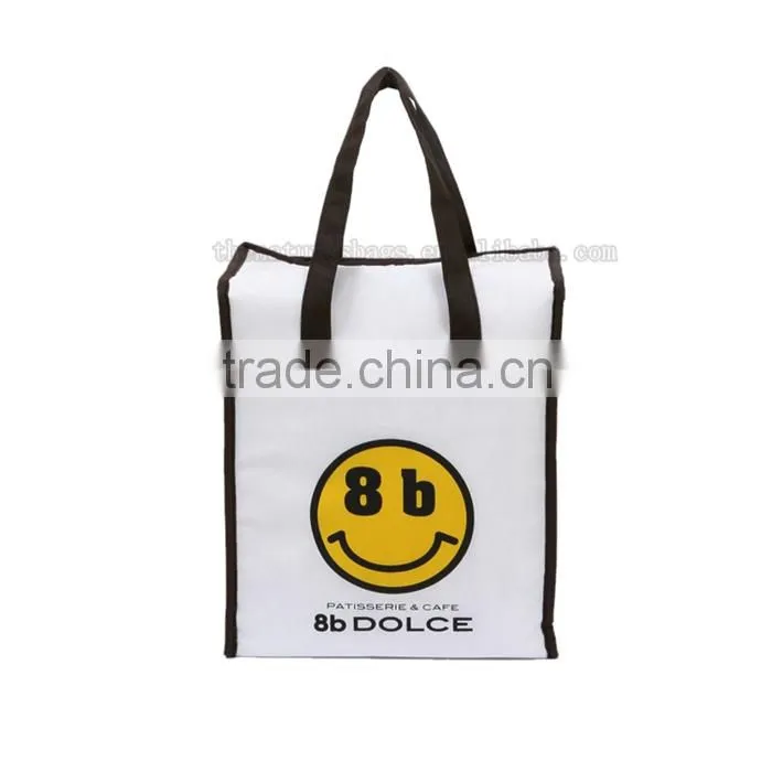 Exceptional Quality Custom Printed Logo Elegant And High End Frozen Food Soft Sided Insulated Cooler Bag