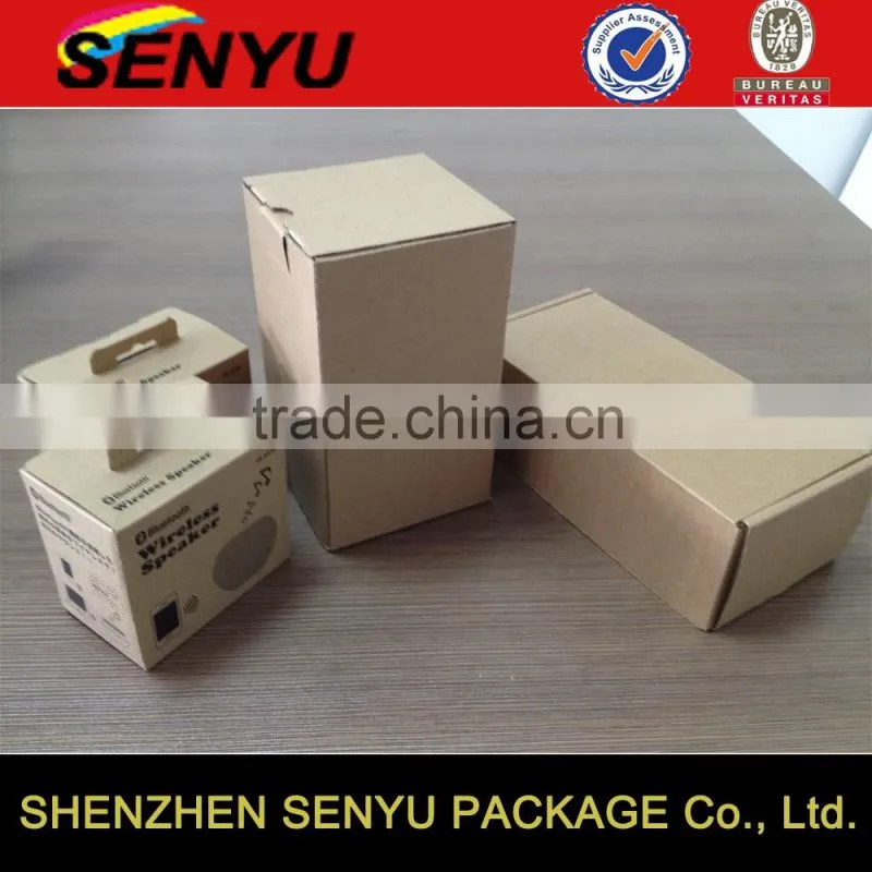 brown kraft paper box, corrugated paper, custom logo printed packaging box