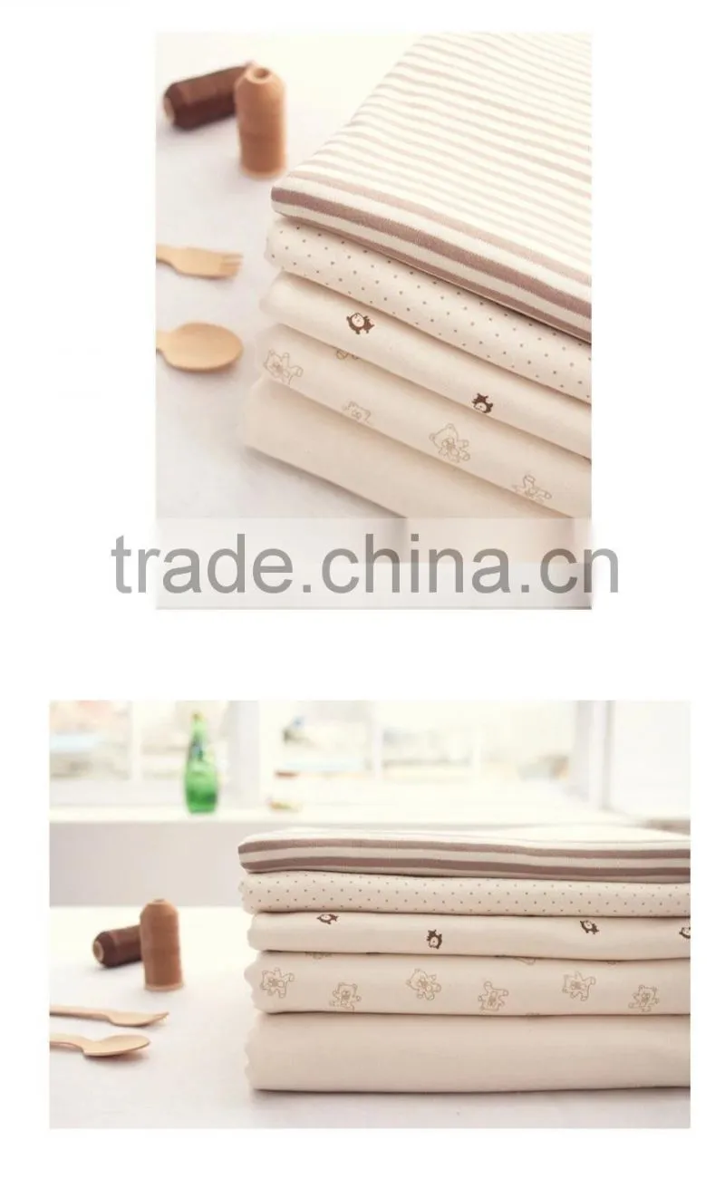 Cotton 100% knitted fabric dog print