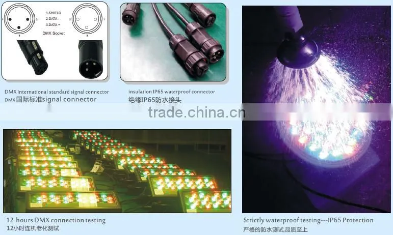 Dongguan IP65 outdoor wireless dmx512 rgbw led wall washer