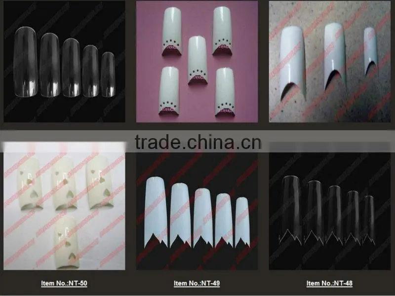 2014 New 500 pcs Clear Toe Tips+10 different Sizes, NT-19