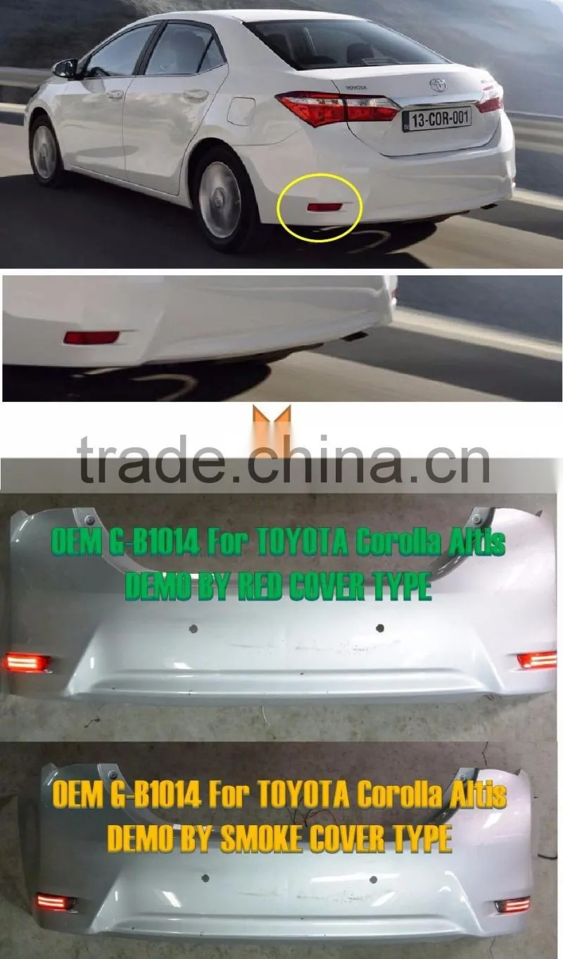 Auto Accessories Rear Bumper Light Reflector LIGHT For Corolla ALTIS