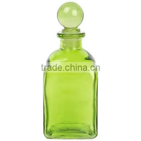 Hot sale Factory direct China Manufacturer green glass bottle, fancy glass bottles