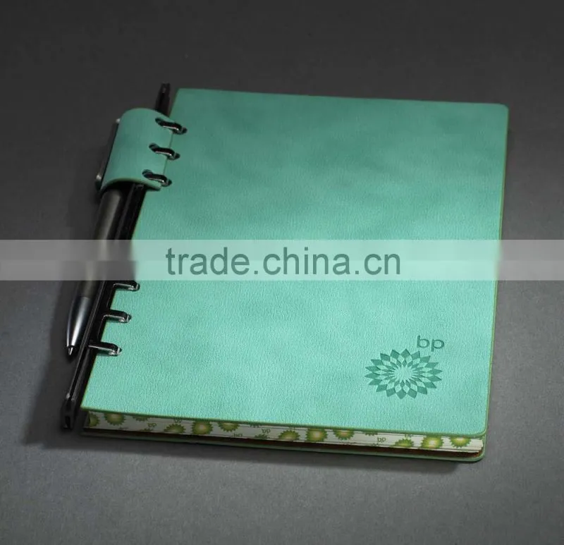 Pu Leather Notebook with Pen insert