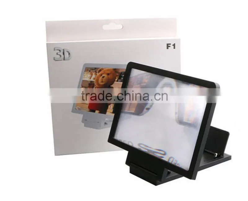 New Arrival Portable 3X Mobile Phone Screen HD Magnifier Lens&Holder for TV Watching