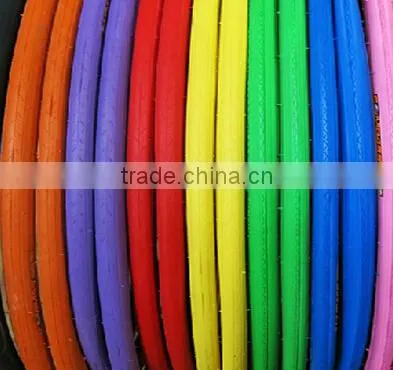 colorful 24*1 3/8 inch bike tire for 24 inch fixed gear bike