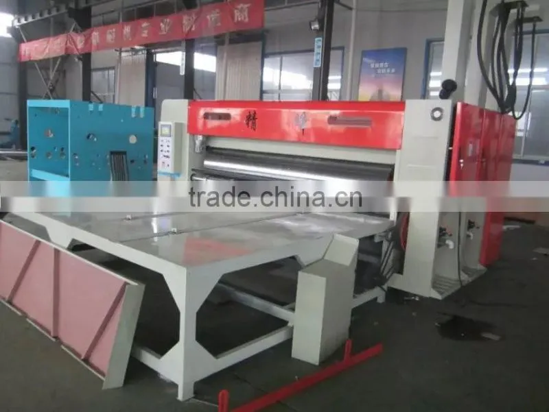 High speed corrugated cardboard printing & slotting machine