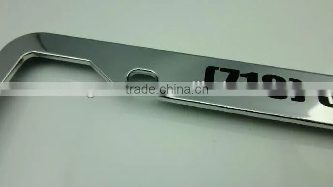 Custom Die Cast Zinc Alloy Metal License Plate Frame