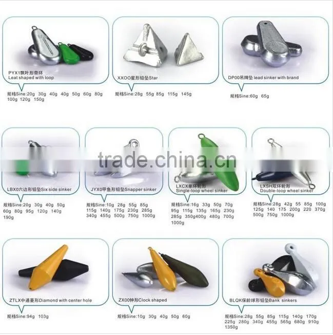 Wholesale lead fishing weights