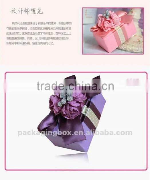 Fancy paper chocolate box with divider and beautiful design