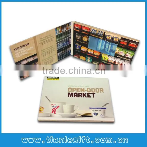 Promotional Gift 7 Inch Video Brochure Video Postcard Video Booklet