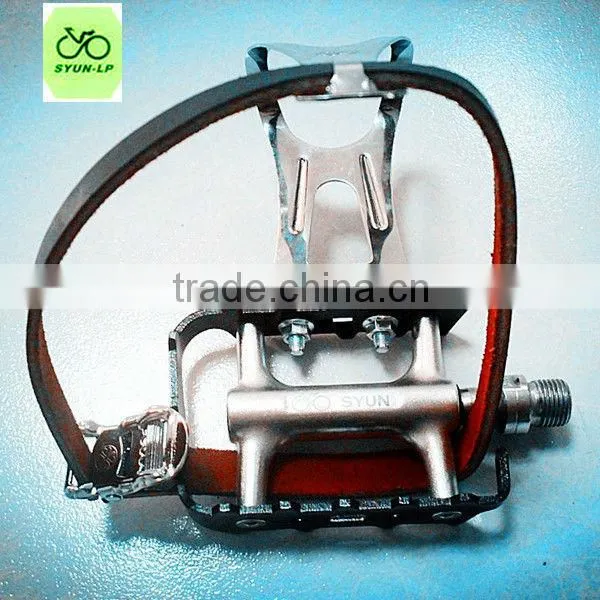 Steel CP toe clip with leather for bike/cycle pedal LP-732