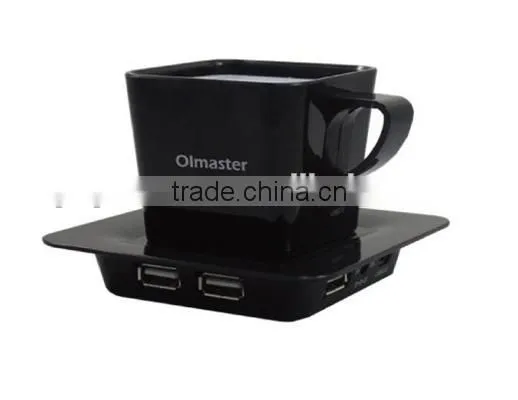 Promotional Gift Light-Up Combo USB HUB with Card Reader with LED Logo