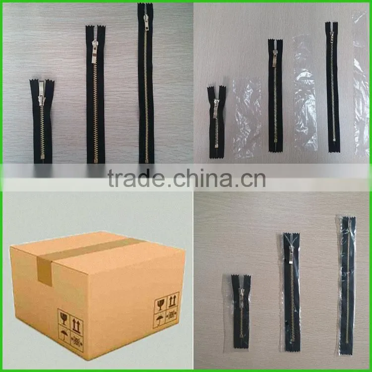 high quality #3 yellow tape black slider waterproof nylon zipper
