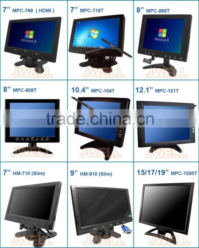 Hot HD 8 inch TFT LCD AV VGA BNC Monitor
