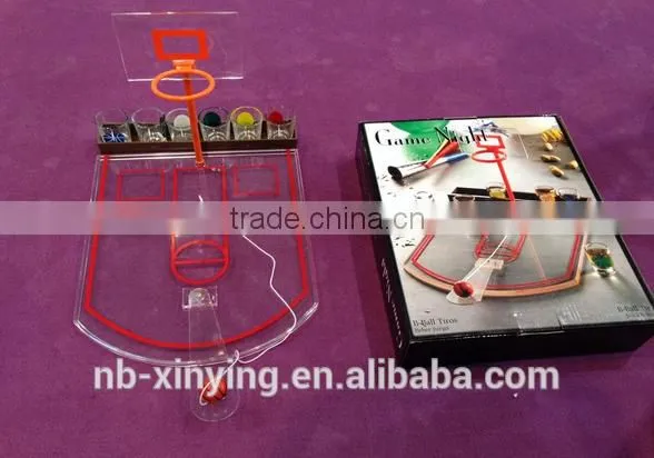 Hot selling mini Shot Glass Basketball Bar Game Set Factory price