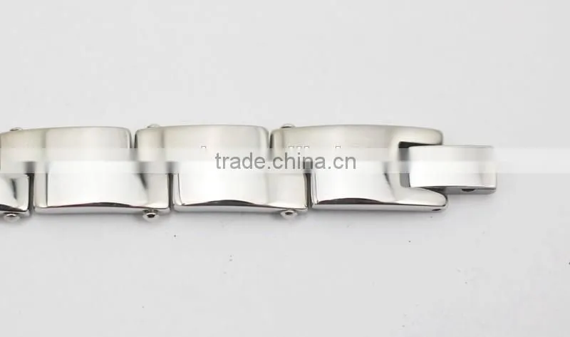 Silver Link Chain Stainless Steel Fashion Bracelet Men