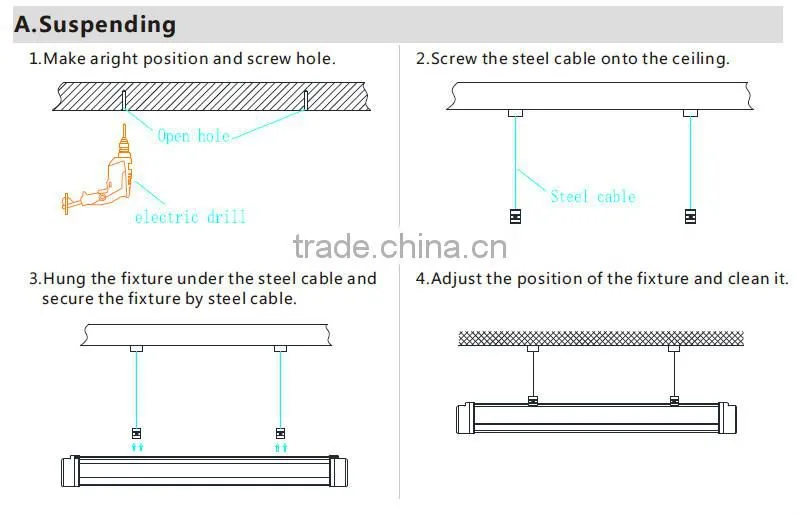 hot new products LED Tri-proof Light 1200mm /IP65 led tube light