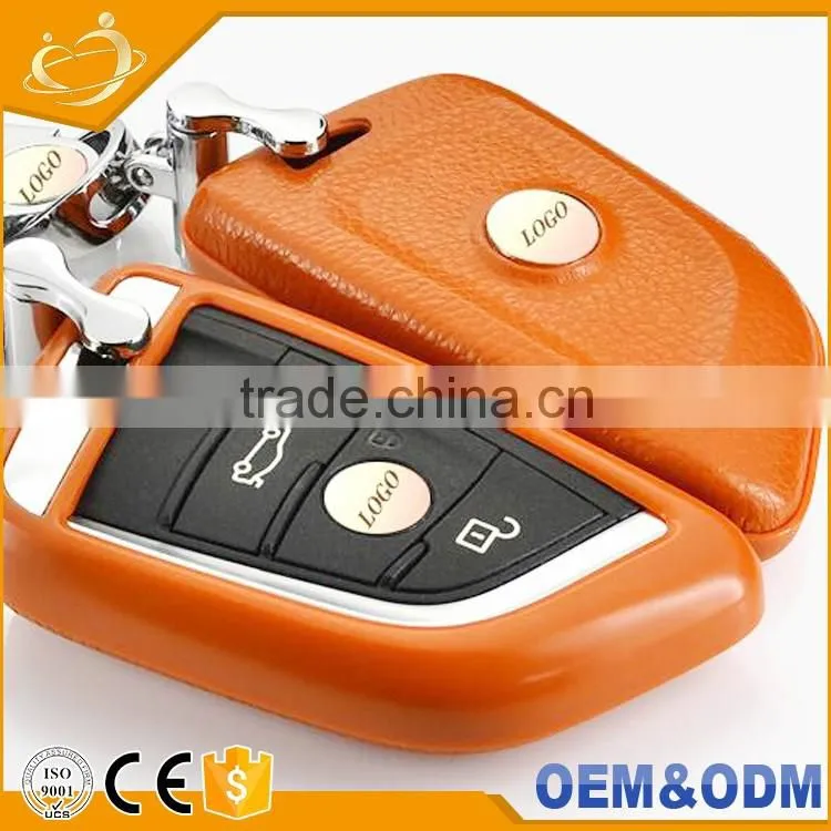 Auto Leather Case cover Protector Shell Fob Remote Car Key shell for BMW X5 X6
