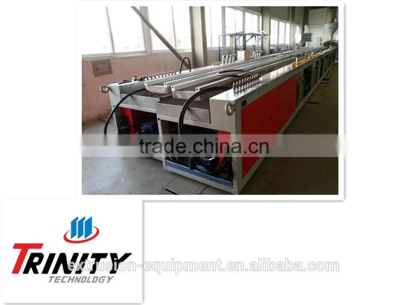 downstream equipment for pull off and cutting the pvc profiles