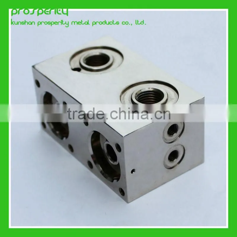 high quality cnc maching brass valve block plated chrome nickel