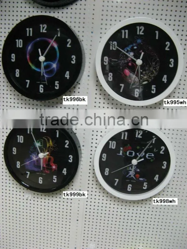 12" Smart light metal silence wall clock
