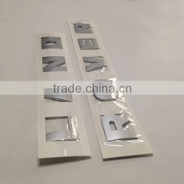Hot sale car emblem 3D self-adhesive black ABS plastic car emblem custom