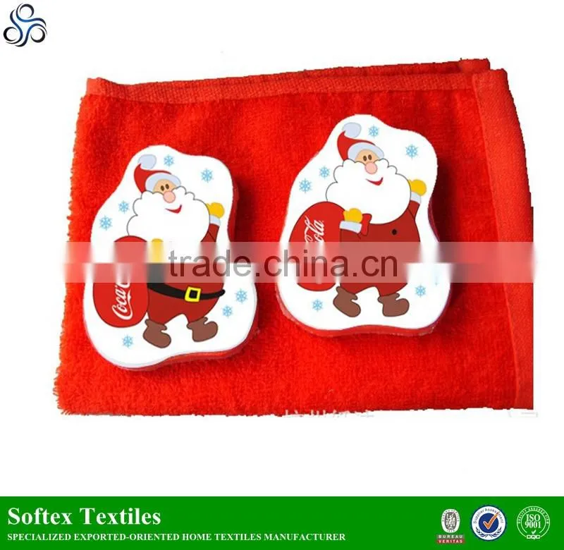 different shapes cotton compressed towel logo