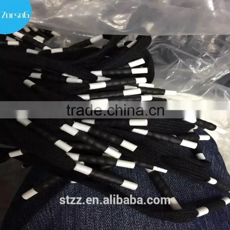 Round Colored Braided Cotton Waxed Shoelaces