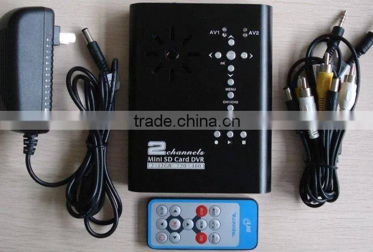 2ch D1 mini sd card mobile dvr