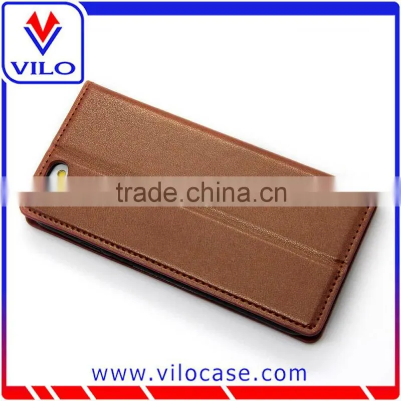 Combo color Leather flip case for iphone 6s with window