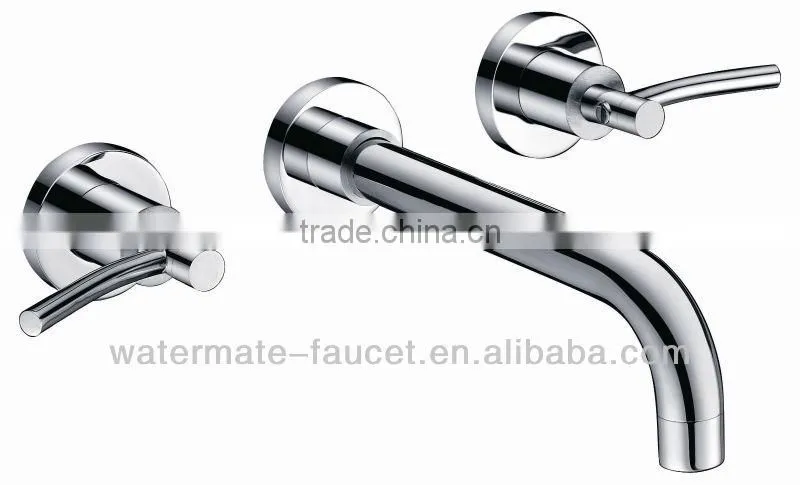 single handle wall-mounted bath shower faucet mixer taps with hand shower