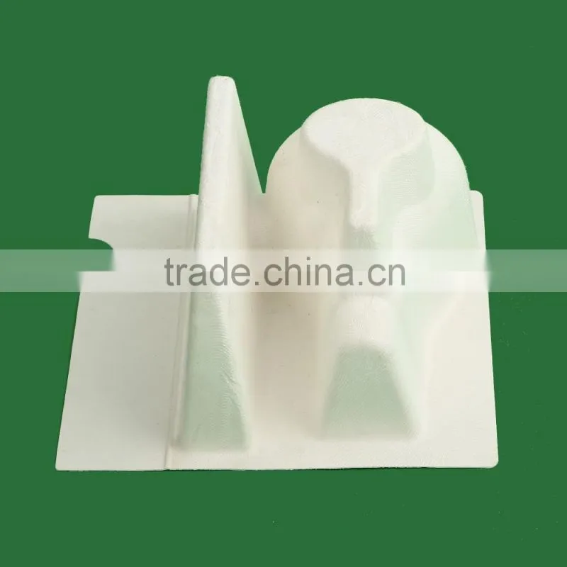 Eco Green Smooth Paper Pulp Packaging Molded from Recycled A4 Paper Pulp