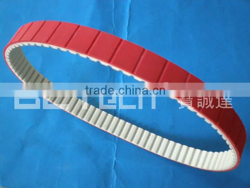 Timing belt with rubber&grooving