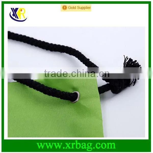 Top Quality Foldable Drawstring Bag Folded In Pouch With Logo