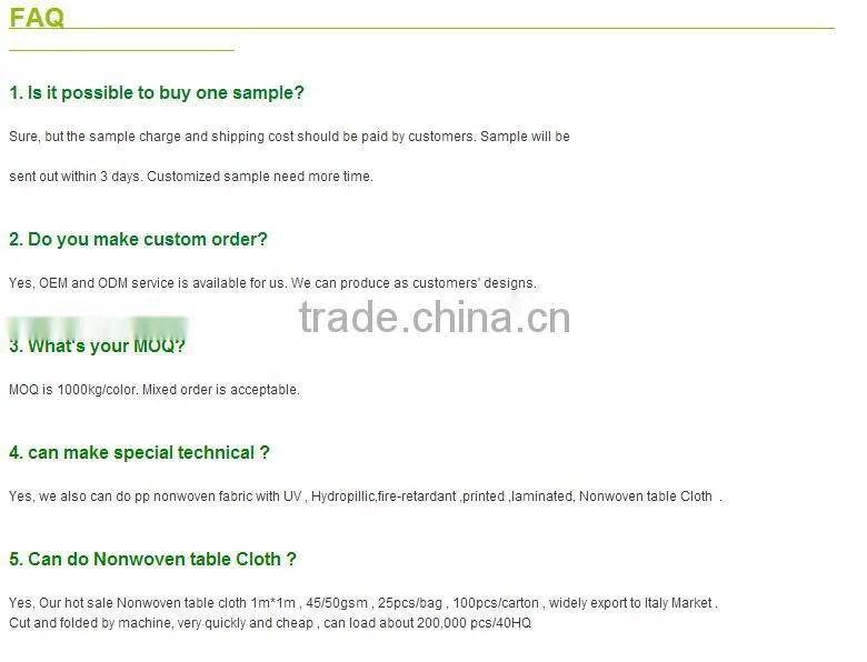 non woven material/Discount breathable nonwoven fabric/cloth non-woven interlining bedding cover
