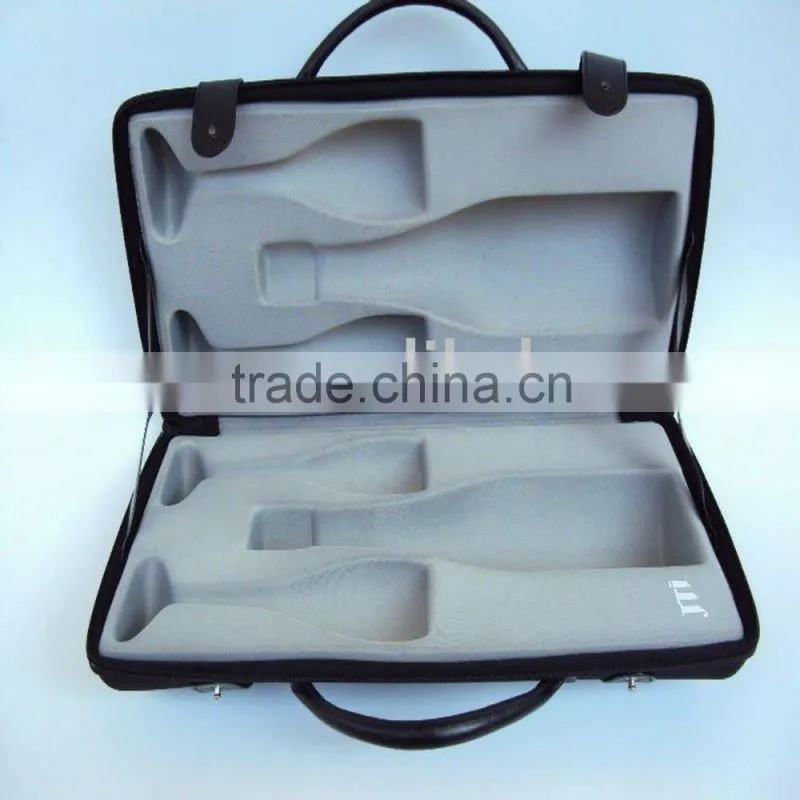 durable fancy eva wine carrying bag /case