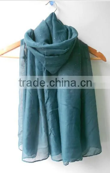 Fashion glittery muslim scarf hijab Muslim scarf